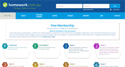 Desktop Screenshot of homework.com.au
